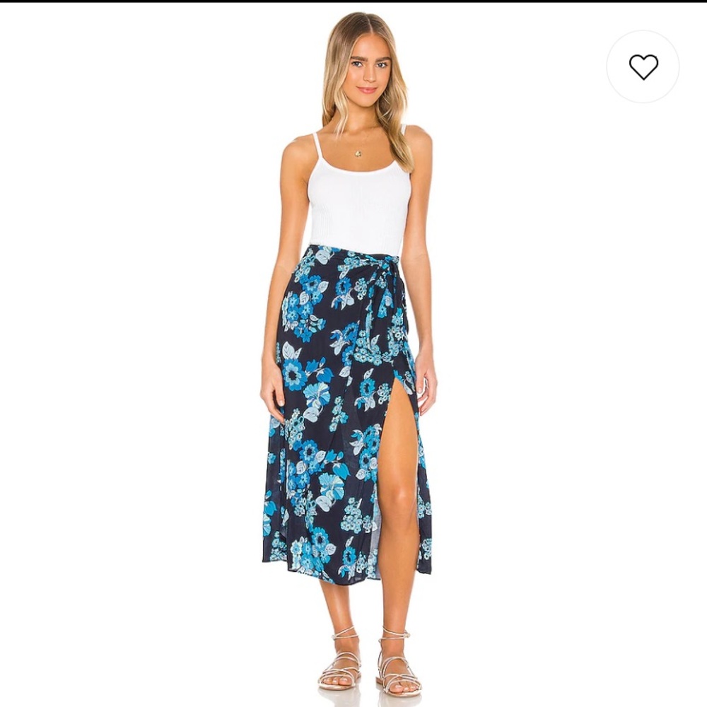 FP Sunray Sarong Skirt in Blue Combo